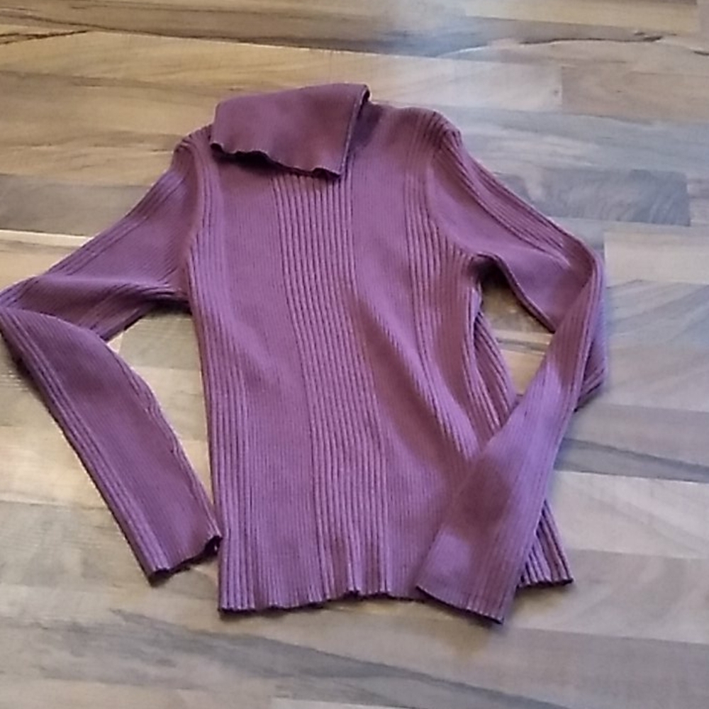 The color mauve turtleneck